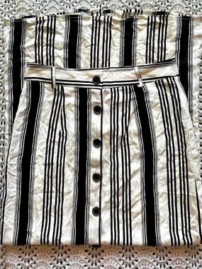 Button striped maxi skirt / Forever 21 / sz small